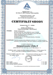 Certifikt II.bezpenostnej triedy